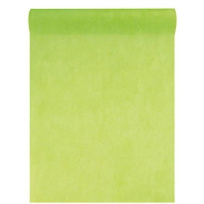 Afbeelding van Niet geweven tafelloper 30 cm (25 m lang) bruiloft decoratie (lichtgroen)