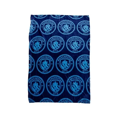 Afbeelding van Manchester City Plaid Fleece Deken Groot 150cm x 200cm 100% Polyester
