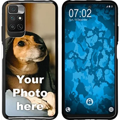 Afbeelding van PhoneNatic Gepersonaliseerde beschermhoes voor Xiaomi Redmi Note 11 4G, zwart