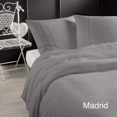 Afbeelding van Papillon Madrid Dekbedovertrek Eenpersoons 140x200/220 cm Grijs
