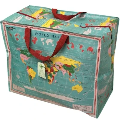Afbeelding van Rex london jumbo opbergtas world map