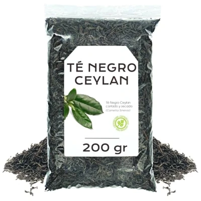 Afbeelding van zwarte thee 200 g infusie The Noir losse kruidenthee natuurlijke eigenschappen (200 g, thee)