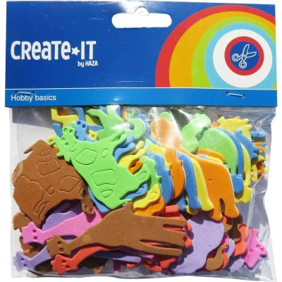 Afbeelding van Create It Hobbyset Foam Dieren 64 Stuks