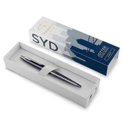 Image de Stylo à bille avec pointe moyenne Parker Jotter Sydney Bleu brillant Edition spéciale
