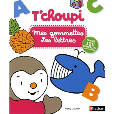 Afbeelding van T&#039;choupi mes gommettes les lettres