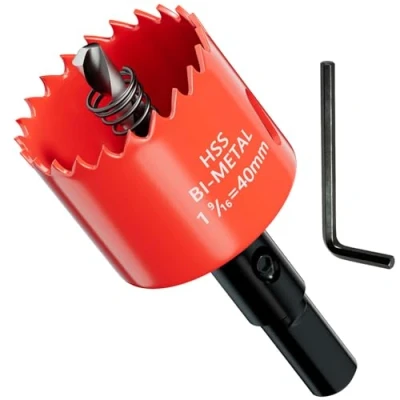Afbeelding van GARHWAL HSS Gatenzaag M42 Bi metaal 40 mm Met adapter en centreerboor Ideaal voor hout, kunststof, gipsplaten, multiplex metalen Zaagdiepte tot 38