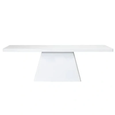 Afbeelding van Giga Meubel Eettafel Avia Rechthoek Wit 200cm