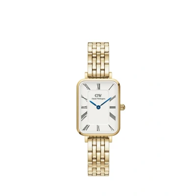 Afbeelding van Daniel Wellington Quadro Roman Numerals 5LINK Horloge, Dames, Maat: One Size, Gold