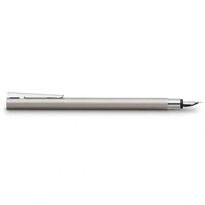 Afbeelding van Faber Castell Neo Slim Stainless Steel FP M