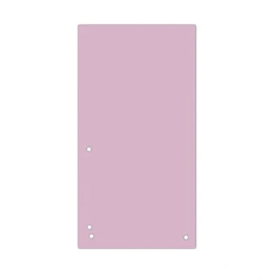 Afbeelding van DONAU Set van 100 tabbladen Kleur: roze 1/3 A4 gerecycled karton 190 g/m² 4 gaten 23,5 x 10,5 cm geperforeerd register gemaakt in de EU