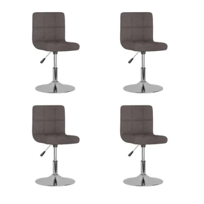 Image de vidaXL Chaises à manger lot de 4 taupe tissu3315399