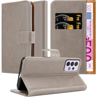 Afbeelding van Cadorabo Hoesje geschikt voor Samsung Galaxy A33 5G in CAPPUCCINO BRUIN Beschermhoes met magnetische sluiting, standfunctie en kaartvakje Book Case Cover Etui