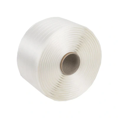 Afbeelding van Polyesterband 16mm X 850mtr, 1 Rol Wit (1 Rol)
