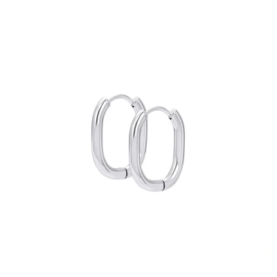 Afbeelding van Oorbellen Oval iXXXi Silver