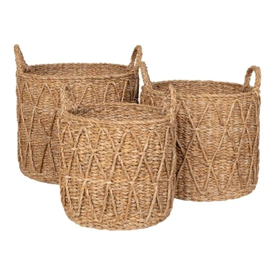 Afbeelding van Krabi Basket Basket, seagrass, natural, set of 3