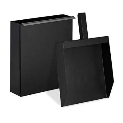 Afbeelding van Relaxdays Asschep met opvangbak kachelschep en lade haardset ash shovel pan