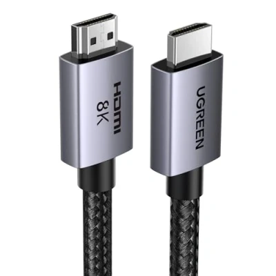 Afbeelding van UGREEN 8K HDMI kabel 2.1 10K 60Hz 4K 240Hz High Speed 48Gbps Aluminium DynamicHDR Dolby Atmos HDCP gevlochten nylon compatibel met PS5 4 Xbox MacBook Pro Blu Ray HDTV (10 m)