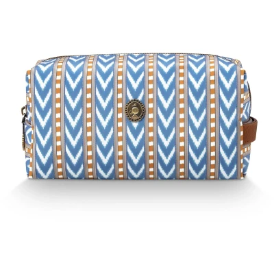 Afbeelding van Pip Studio Toilettas Coco Cosmetic Bag Medium Samba Stripe Blue