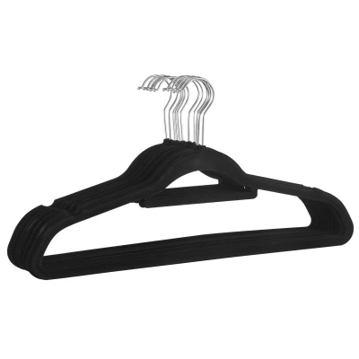 Image de Cintres antidérapants 30 pièces noir