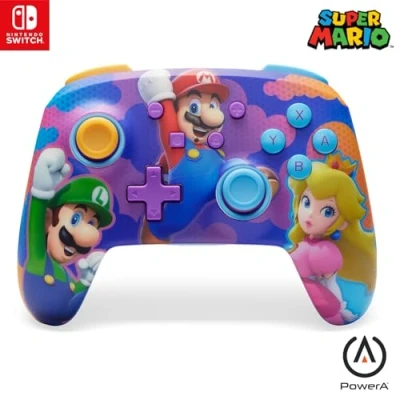 Image de Manette sans fil PowerA Super Mario Color Splash Hereos pour Nintendo Switch