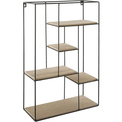 Afbeelding van Beliani LAUREL Wandkast Lichte houtkleur MDF