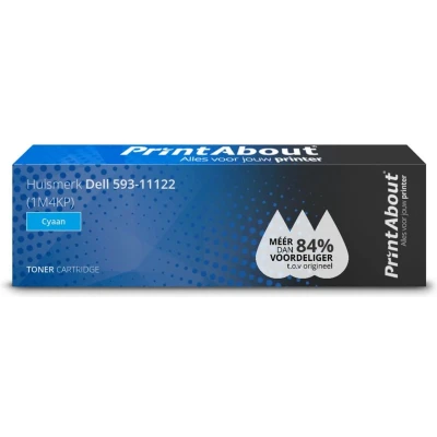 Afbeelding van Huismerk Dell 593 11122 (1M4KP) Toner Cyaan