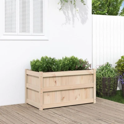 Afbeelding van Plantenbak 90x50x50 cm massief grenenhout
