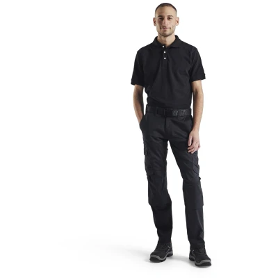Afbeelding van Blaklader Industrie werkbroek stretch met kniezakken 1448 1832 Zwart C148