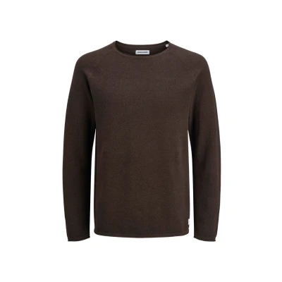 Afbeelding van Jack &amp; Jones Jjehill CREW NECK Trui, Heren, Maat: Large, Delicioso detail twist