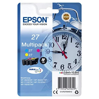 Afbeelding van Epson 27 (C13T27054012) Inktcartridge 3 kleuren Voordeelbundel