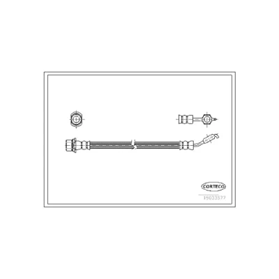 Afbeelding van CORTECO 19033577 Remslang Achteras 285