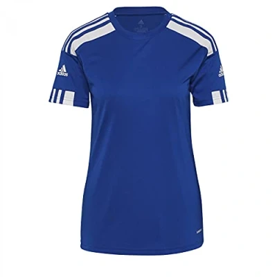 Afbeelding van adidas Performance Squadra 21 Sport Tshirt, Dames, Maat: Small, Royal blue/white