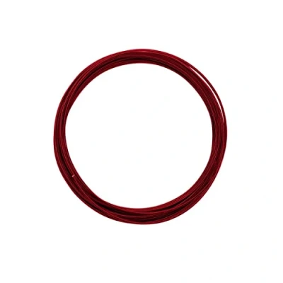 Image de Vaessen Creative fil en aluminium, 1,5 mm x 5 m, d&#039;aluminium, décoratif, floristique, pour bijoux, rouge, 500 0,15 cm