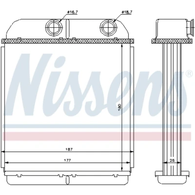 Afbeelding van Nissens Kachelradiateur 73644