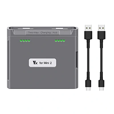 Afbeelding van 2 in 1 acculader voor Mini 2/Mini SE drone, bidirectionele DJI accessoires (grijs)