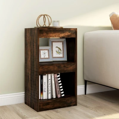 Afbeelding van Boekenkast/kamerscherm 40x30x72 cm gerookt eikenkleurig