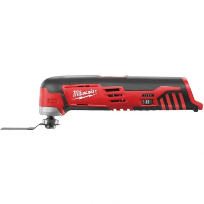 Afbeelding van Milwaukee C12 MT 0 12V Li Ion Accu multitool body + 8 delige accessoireset variabel