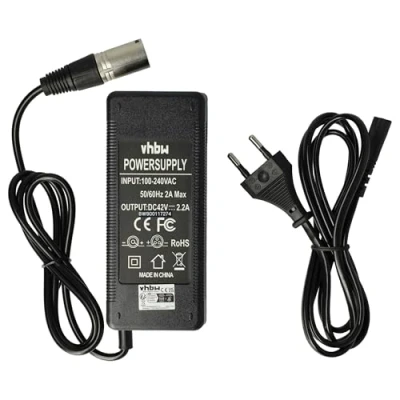 Afbeelding van Oplader Voor E bike 36V Accu&#039;s 42V 1,35A 60W 3 Pins aansluiting Zwart