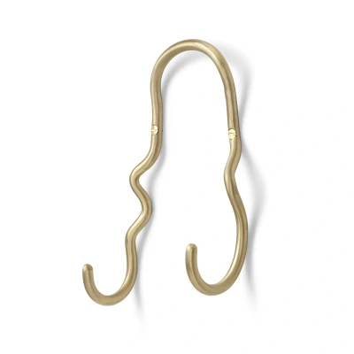 Afbeelding van Ferm LIVING Curvature Double Haak Goud