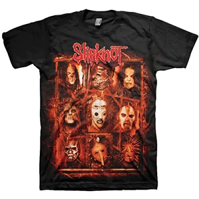 Afbeelding van Slipknot Rusty Face Heren T shirt XL Zwart
