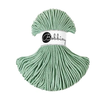 Afbeelding van Bobbiny Gevlochten macramé koord junior 3 mm (aloë) 100 m
