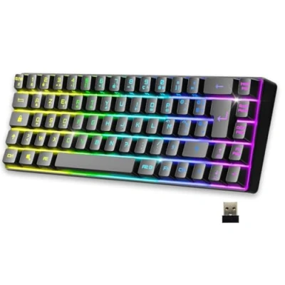 Afbeelding van EMPIRE GAMING K508 Compact draadloos gamingtoetsenbord TKL 65% (AZERTY FR) via Wireless / 2.4G/ Type C voor PS4/PS5/PC/Mac RGB achtergrondverlichting 68 toetsen 23 anti ghosting
