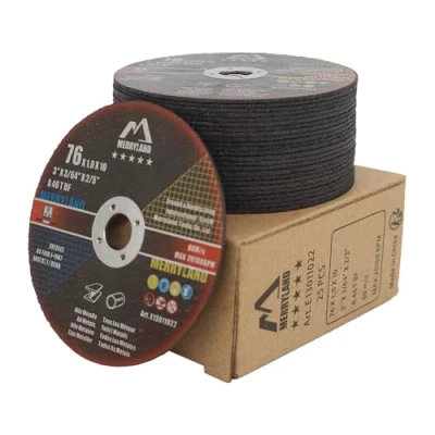 Afbeelding van Merryland doorslijpschijf 76, metaal, roestvrij staal, ijzer, 76 x 1,0 mm, 25 stuks, slijpschijf voor haakse slijper, Expert line E13011022