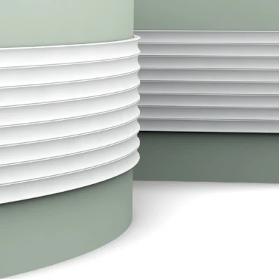 Afbeelding van Orac W109F Valley wandpaneel 200x25x1.3 cm voor een flexibele creatieve afwerking van deur en wand