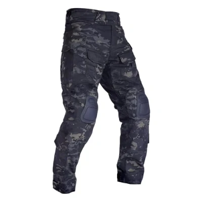 Afbeelding van WISEONUS Multi Pocket Service Paint Gun Schieten broek Tactische BDU Airsoft met kniebeschermers