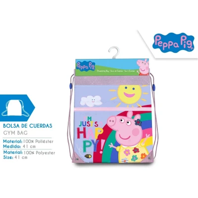 Afbeelding van PEPPA PIG Bloemetjes Zwemtas Gymtas Sport School Tas Lief