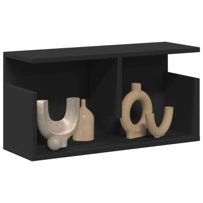 Afbeelding van vidaXL Wandkast 60x20x30 cm bewerkt hout zwart