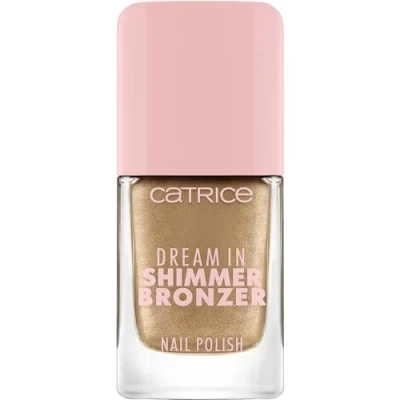 Afbeelding van Catrice Dream In Shimmer Bronzer nagellak nr. 090 bruin langdurig, glinsterend zonder aceton, veganistisch, microplasticdeeltjes en conserveringsmiddelen, 10,5 ml
