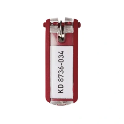 Image de Porte clef Durable KEY CLIP rouge 6 pc(s)