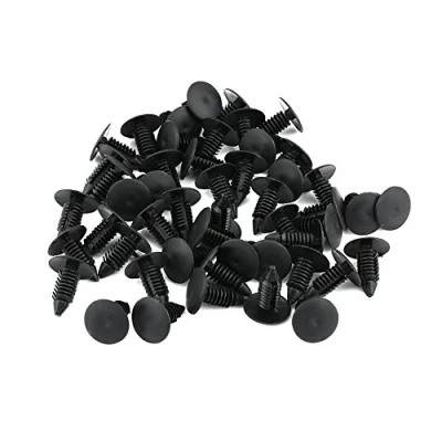 Afbeelding van KIMISS 50 stks Auto Bumper Plastic Klinknagel Bevestigingsmiddel Retainer Trim Push Pin Clip Zwart